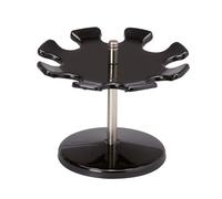 MAUL Portasellos metal negro giratorio para 8 sellos | organización rápida, acceso cómodo 360°, estructura resistente a arañazos, base estable, acabado elegante
