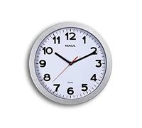 Maul Reloj de Pared MAULstep Plata Blanco silencioso Ø30 cm