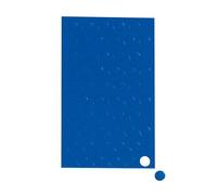 MAUL Símbolos magnéticos circular, 50 unidades, pequeños imanes para planificadores, calendarios y pizarras blancas, imán de 10 mm para oficina, cocina y taller, uso versátil y flexible, color azul