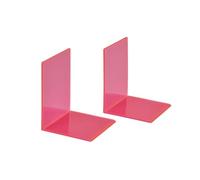 MAUL sujetalibros acrílico Rosa Transparente Pack 2