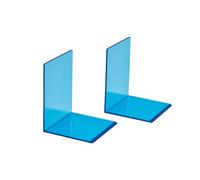 Maul Sujetalibros Azul acrílico Transparente Pack de 2