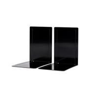 MAUL Sujetalibros negro acero robusto set de 2 oficina