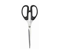MAUL Tijeras oficina negras acero inoxidable agarre cómodo | manejo suave, corte limpio en papel y cartón, empuñadura firme, formato práctico para escritorio