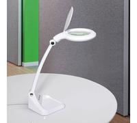 MAULiris Lámpara con lupa LED, atenuable, blanca True