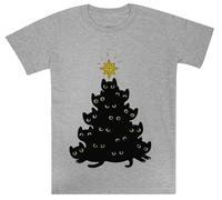Maullido De Navidad Kids Grey tee Camiseta De Manga Corta para Niños Kids Grey tee Children Short Sleeve T-Shirt
