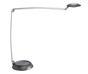 MAULspace, Lámpara de mesa LED de aluminio, regulable, 46 cm de altura, 2080 lux, color plateado