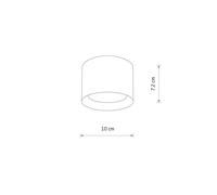 MAUN Blanco Lámpara de techo tubo NT 1X GX53/12W IP54 10481