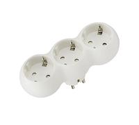 Adaptador / ladrón 3 tomas 16 a. 250 v. schuko