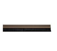 MAURER 52490 Burlete Puerta Pvc Marron Con cepillo 1 m