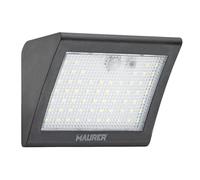 Maurer aplique solar led 250 lumenes con sensor de movimiento y crepus