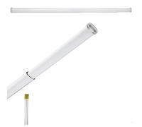 MAURER - Barra Visillo Extensible 85.5/150 cm. Con Muelle Presion Ajustable (1 Pieza)