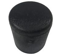 MAURER Black Conical End Piece 30mm. Blister Pack with 2 Pieces. Contera Cónica Negra, 0, Multicolor, único