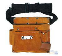 Maurer Bolsa De Cuero Porta Herramientas 2 Bolsillos Con Porta Martillo+Cinturón