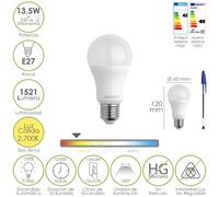 Maurer bombilla led estandar rosca e27. 13,5 watt. equivale a 100 watt