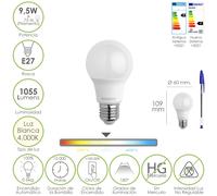 Maurer bombilla led estandar rosca e27. 9.5 watt. equivale a 75 watt.
