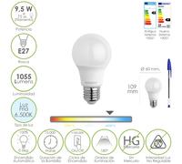 Maurer bombilla led estandar rosca e27. 9.5 watt. equivale a 75 watt.