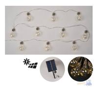 Maurer Cadena Microled Bombillas Blanco Cálido Panel Solar Uso Interno Ip44 -
