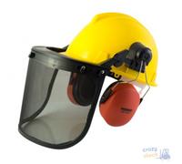 Maurer Casco Protector Con Visera De Malla Y Auriculares