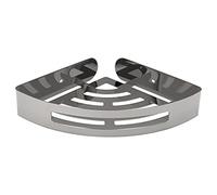MAURER Cestillo Rincon Baño Autoadhesivo, Color INOX con Efecto Espejo, Autoadhesivo Resistente o con Tornillos