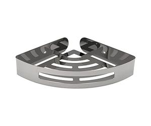 MAURER Cestillo Rincon Baño Autoadhesivo, Color INOX con Efecto Espejo, Autoadhesivo Resistente o con Tornillos