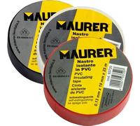 MAURER Cinta Aislante, PVC, Profesional, 10 metros x 15 mm. x 0,13 mm espesor. Color Blanca.