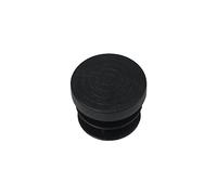 MAURER Black Round Inside End Piece 20mm. Blister Pack with 4 Pieces. Contera Redonda Interior Negra, 0, Multicolor, único