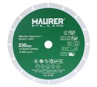 MAURER - Disco De Corte Para Madera y Plasticos Ø 230 x 1,6 mm.