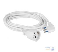 Maurer Extensión Lineal Enchufe 2P+T 16A Toma 2P+T Schuko Bipasa Blanca Mt 5 Sez