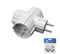 MAURER - ExtraStar Adaptador Triple/ Ladron Triple Schuko 16 A. 250 V.