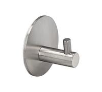 MAURER Gancho Colgador Baño Individual Toallas/Albornoz Color Inox Autoadhesivo Resistente, Sin Tornillos
