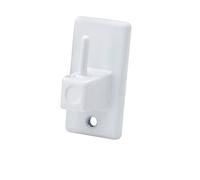 MAURER 5340500 Gancho Visillo/Cortina Adhesivo Blanco (Blister 2 Piezas), Tela, Multicolor, X-Large