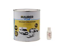 MAURER Gel Coat Poliester 1kg. Blanco. Pintura Poliester Para Fibra De Vidrio/Resina.