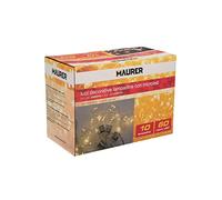 MAURER Guirnalda Luces Navidad Jardin Decorativa 10 Bombillas 60 microleds. Luz Navidad Interiores y Exteriores IP44