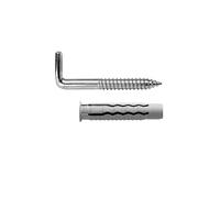 MAURER Kit Sanitario Alcayata Con Taco Ø 10 x 50 mm. Fijación Calentadores/Termos De Agua