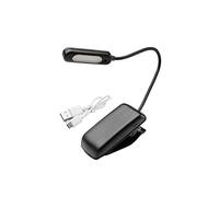 MAURER Linterna LED De Mesa/Lectura Bateria Recargable (1.000 mAh) 30 Lumenes Con Clip, 3 Tonos De Luz y 3 Niveles De Luminosidad