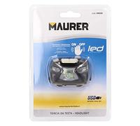 MAURER Linterna LED Frontal Cabeza Multifunción Con Bateria Recargable (1.200 mAh) 120 Lumenes Con Sensor Movimiento