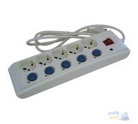 Maurer MultiToma 5 Salidas Independientes Enchufe 2P+T 16A Toma Bipolar + Schuko