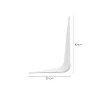 Maurer palomilla wolfpack pintada blanca 350x400 mm.