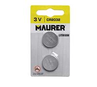 MAURER Pila Boton Alcalina CR2032 (2 piezas)