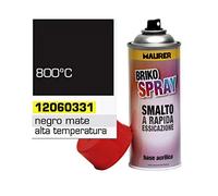 MAURER - Pulverizador Spray Pintura Resistente Altas Temperaturas Negro Mate 400 ml.
