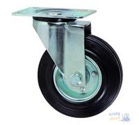 Maurer Ruota De Piastra Girevole De Goma Gris 160 Mm