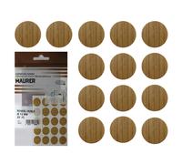 Maurer tapatornillos adhesivos roble (blister 20 unidades)