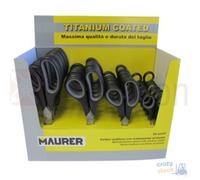 Maurer Tijeras Goma Cuchillas De Titanio Expositor Pz 24 Pz 6 Por Medida