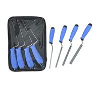 Maurerkellen Set 4-teilig - Ergonomische Fugenkellen Aus 420 Edelstahl | Verdickte Kellen Mit Gummigriff Fliesenleger Maurer, Ideal Für Fugen Mörtel Stuck Reparaturen, Inklusive Aufbewahrungstasche,