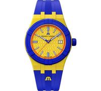 Maurice Lacroix AI2008-68YZ8-800-0 Aikon Tide Special Edition FIBA Reloj amarillo y azul para hombre, Amarillo