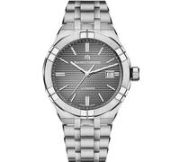 Maurice Lacroix AIKON Fecha automática 1.654 in, Caja de Acero Inoxidable, Resistencia al Agua 20 ATM, Esfera Estampada Clous de Paris Gris