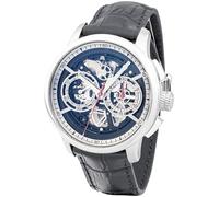 MAURICE LACROIX Masterpiece MP6028-SS001-090-2 - Reloj de pulsera para hombre (analógico, automático, cronógrafo, correa de piel negra), Negro , Clásico