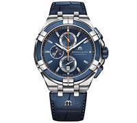 MAURICE LACROIX Reloj cronógrafo azul Aikon AI1018-SS001-432-4 para hombre, azul, Clásico