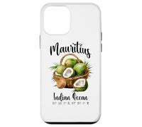 Mauricio Coco Océano Índico Isla Tropical GPS Vacaciones Carcasa para iPhone 12 Mini