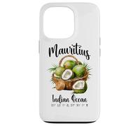 Mauricio Coco Océano Índico Isla Tropical GPS Vacaciones Carcasa para iPhone 13 Pro